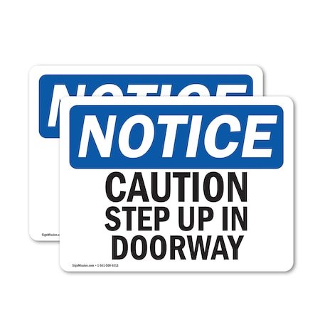 Signmission 14 in Width, Vinyl Decal, Rectangle OS-2PACK-NS-D-1014-L-10510